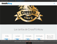 Tablet Screenshot of crossfitalcoy.com